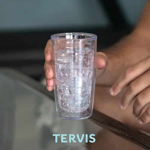Miniatura 6 de Tervis Kelly Ventura Drift - Vaso aislado de doble pared hecho en Estados Unidos mantiene las bebidas frías y calientes, 16 onzas, clásico