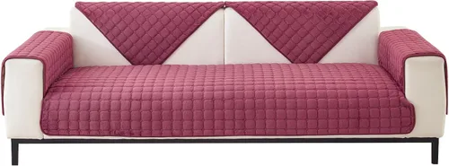 Miniatura 11 de MIFXIN Fundas para reposabrazos, funda de terciopelo antideslizante para sofá, protector de muebles para sofá de 3 plazas, sofá biplaza reclinable