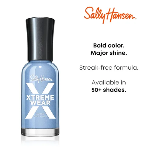 Miniatura 7 de Sally Hansen Xtreme Wear Esmalte de uñas, sin rayas, acabado brillante, color de uñas de larga duración, color blanco, 0.4 onzas líquidas