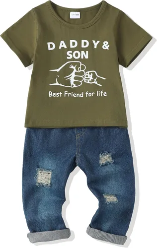 Miniatura 96 de Renotemy Ropa de bebé para niño, trajes de mezclilla, sudadera con capucha para bebés, pantalones de mezclilla, ropa para niños pequeños