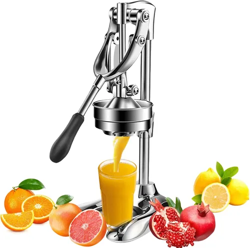 Miniatura 10 de Exprimidor de hierro fundido actualizado 2026, exprimidor manual de cítricos de cocina, exprimidor de lima grande de acero inoxidable, exprimidor