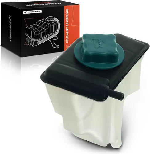 A-Premium Tanque de depósito de desbordamiento de expansión de refrigerante del radiador del motor con tapa | Compatible con Volvo S40 V40 2000 2001