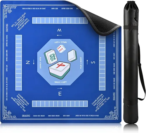 Goldge Mahjong - Tapete de mesa de 32 x 32 pulgadas, impermeable, antideslizante, para juegos de mesa, tarjetas, dominó y juegos de mesa