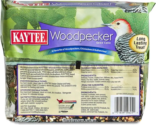 Miniatura 2 de Kaytee Pastel de semillas de pájaro carpintero, alimento para aves silvestres, 1.85 libras (paquete de 2)