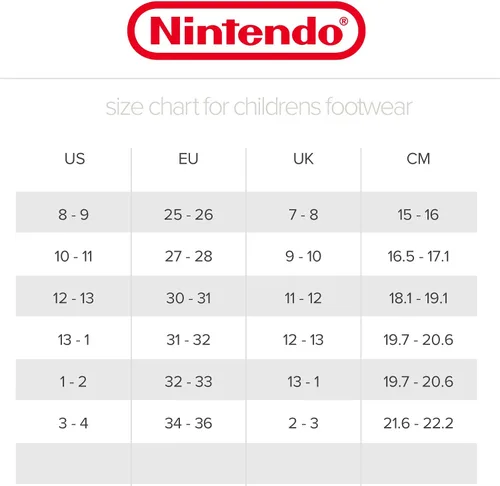 Miniatura 8 de SUPER MARIO Mariokart Nintendo - Pantuflas Mismatch para niños, Mario Luigi Yoshi Peach, gris, talla 1011 para niños pequeños talla 34