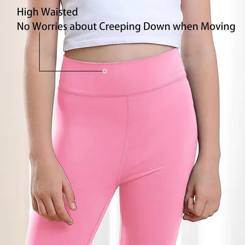 Miniatura 3 de MERIABNY Leggings de entrenamiento activo para niñas de 6 a 13 años