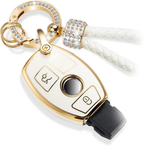 Miniatura 16 de Funda para llavero Buick con llavero de pulsera de circonita de moda, diseño de diamantes encantadores funda suave para Avenir Envision Encore Chevy