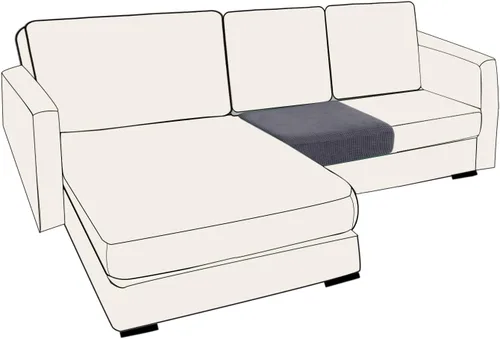 Miniatura 56 de UNBBRRL Fundas de cojín de asiento para sofá, elásticas, funda de cojín individual para sofá, fundas de cojín para sofá, fundas de héroe protegen