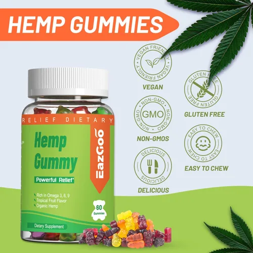 Miniatura 6 de Natural Hemp Gummies 2,000,000 XXL Extra Strength - Veganas, bajas en azúcar, sin OMG - 120