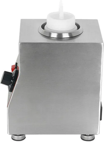 Miniatura 6 de Calentador eléctrico comercial de salsa de queso, 22.0 fl oz, calentador de salsa de alimentos para encimera, multifuncional, 110 V, máquina
