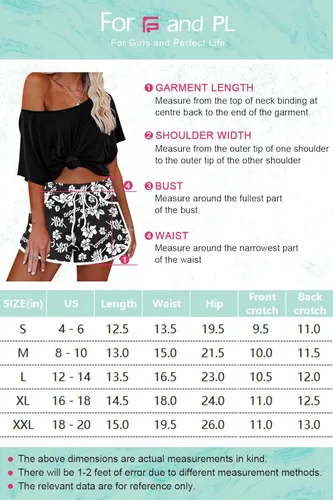 Miniatura 7 de For G and PL - Pantalones cortos de playa con bolsillos para mujeres
