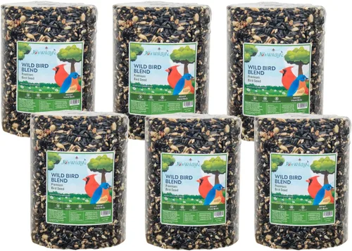 Miniatura 5 de JCs Wildlife Wild Bird Blend - Cilindro grande de semillas de pájaro, 3.75 libras (2 cilindros)