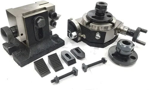Miniatura 4 de MESA DE INDEXING ROTARY DE ALTA CALIDAD DE 80 MM, M6 CLAMP KIT CON ADAPTADOR DE COLLET & SUITABLE TAILSTOCK-MILLING ENGINEERING TOOLS