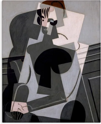 Miniatura 12 de Stupell Industries Retrato de Madame Josette Juan Gris Clásico Abstracto Pintura Flotante Enmarcado Arte De Pared, Diseño Por one1000paintings