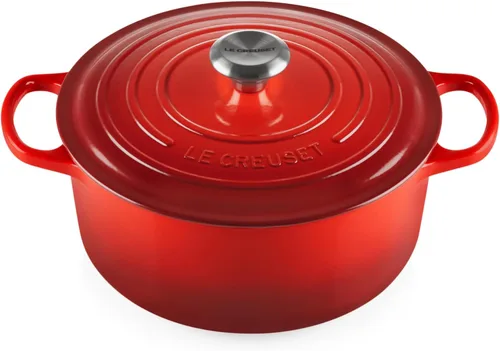 Miniatura 52 de Le Creuset Horno holandés redondo de hierro fundido esmaltado, 4.5 cuartos de galón, Marsella Marseille