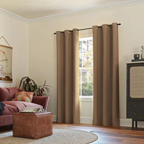 Miniatura 5 de Sun Zero Easton - Cortina opaca con ojales, ahorro de energía, 40 x 84 pulgadas, cebada