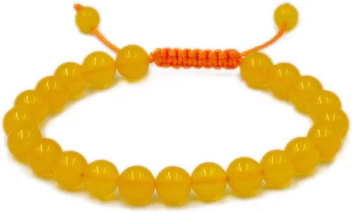 Miniatura 120 de AD Beads Pulseras de piedras preciosas unisex de 0.315 pulgadas (0.315 in), macramé curativo ajustable de 7 a 9 pulgadas Usa esta pulsera