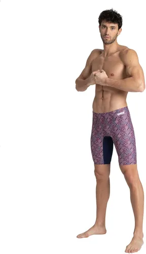 Miniatura 4 de Arena Men's Team Color Print Jammer Athletic Training Swimsuit Bathing Suit
