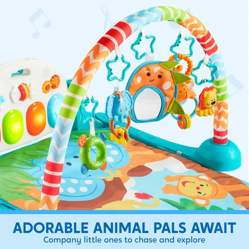 Miniatura 6 de SYNCFUN Alfombra de juego para bebé, juguetes para el tiempo de barriga, juguetes de aprendizaje musical para bebés de 0 a 6 meses, adorable