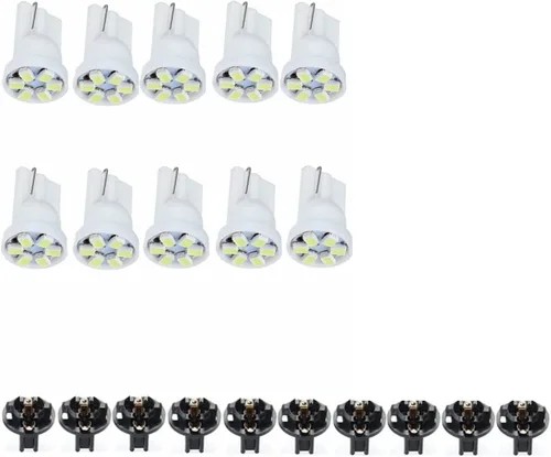 Miniatura 6 de Bombilla LED T10 194 168, 2825 T10 W5W 6SMD, luz verde automotriz, para panel de instrumentos, panel de instrumentos, cúpula para tablero
