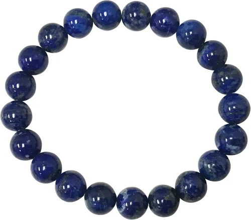 Miniatura 632 de Gem Avenue Handmade Round Bead Stretch Bracelet Unisex Natural Stone Beaded Jewelry for Men & Women, Elastic Wristband for Daily Wear