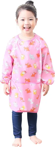 Miniatura 17 de Plie Kids Waterproof Art Smock – Long Sleeve Apron for Painting, Baking, Sensory Play (Ages 1–10)
