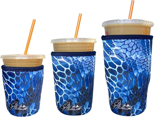 Miniatura 89 de Funda Koverz para café helado, funda aislante de neopreno para taza, se ajusta a una taza de café de 32 Oz., lavable y reutilizable, accesorios