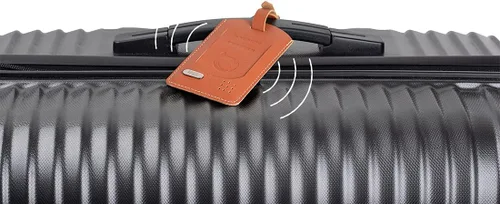 Miniatura 7 de Etiqueta inteligente para rastreador de equipaje, localizador de maletas Bluetooth con etiqueta de contacto digital QR, esencial de viaje