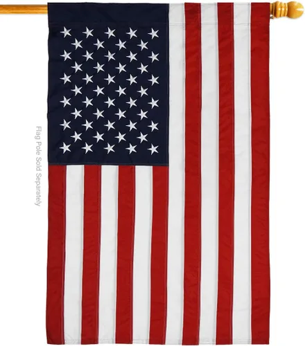 Miniatura 4 de Paquete de banderas de Estados Unidos para casa de México, con bordado de Estados Unidos, pequeño y decorativo, 11.0 x 15.7 in