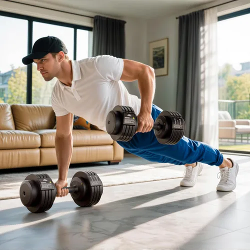 Miniatura 2 de FLYBIRD DB2 Adjustable Dumbbell Set, 55LB/110LB Option, 5-in-1 Quick Adjustable Weights with Storage Box and Non-Slip Handle, Weight Set for Home