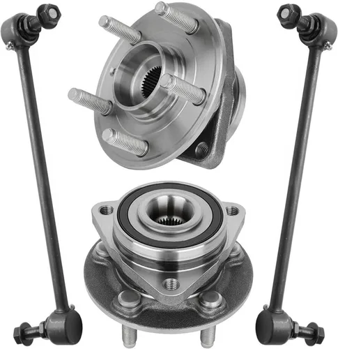Miniatura 72 de Detroit Axle - Kit de nudillos de dirección delantera izquierda para Ford Edge Lincoln MKX 07-10, cojinete de rueda del lado del conductor, nudillo