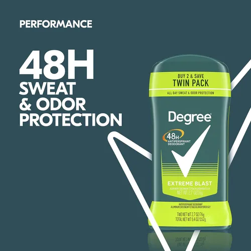 Miniatura 5 de Degree Men Original Protection, Desodorante antitranspirante 48 horas de protección contra el sudor y el olor, ráfaga extrema antitranspirante