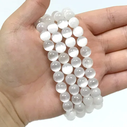 Miniatura 149 de Gem Avenue Handmade Round Bead Stretch Bracelet Unisex Natural Stone Beaded Jewelry for Men & Women, Elastic Wristband for Daily Wear