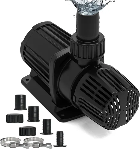 Miniatura 10 de Bomba de agua sumergible 1587 GPH, bomba de estanque de 55 W con 16.5 pies. Altura de elevación para piscina de estanque Koi, cascada, pecera