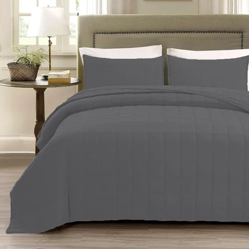 Miniatura 18 de EMME Colchas Juegos de Ropa de Cama Tamaño Queen Colcha Azul Marino, Juego de Cama Suave y Ligero Prelavado, Cubrecama de Microfibra Reversible