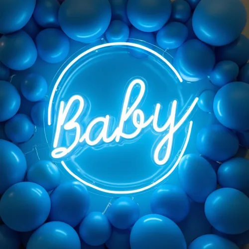 Miniatura 9 de ADVPRO Letreros LED de neón personalizados para baby shower, personalizables para fiestas de cumpleaños, letrero de luz de neón LED grande