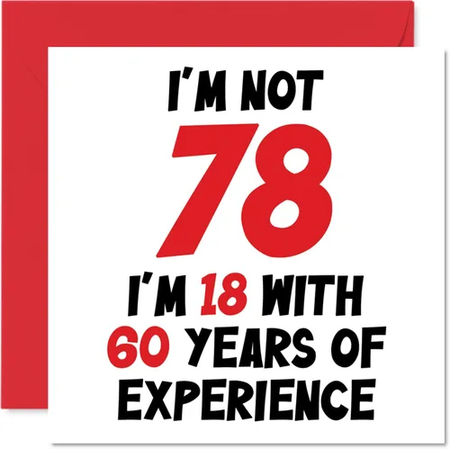 Miniatura 52 de Tarjeta de cumpleaños número 100 para mujeres y hombres, no 100, soy 18 con 82 años de experiencia, divertida tarjeta de felicitación de feliz