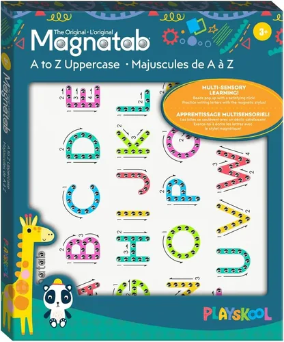 Miniatura 2 de Playskool Magnatab — Letras mayúsculas de la A a la Z — Tablero magnético de trazado de letras para niños pequeños y dibujo sensorial