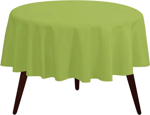Miniatura 142 de Pomp Mantel Premium de Poliéster de 60" x 84" en Color Amarillo Plátano Tela Fácil de Cuidar, Resistente a Arrugas y Manchas Para Mesa Banana