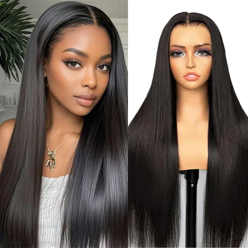 Miniatura 14 de TTSMINS 13x6 Pelucas de encaje frontal degradado para mujeres de cabello humano, densidad 180, color 4/27, resaltado, HD, transparente, 20 pulgadas