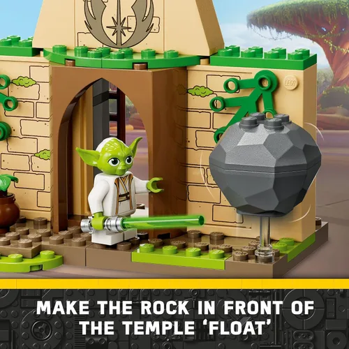Miniatura 4 de LEGO Star Wars Aventuras del joven Jedi, templo Tenoo Jedi 75358 Juguete de construcción con figuras de Kai Brightstar y Yoda, juego de iniciación