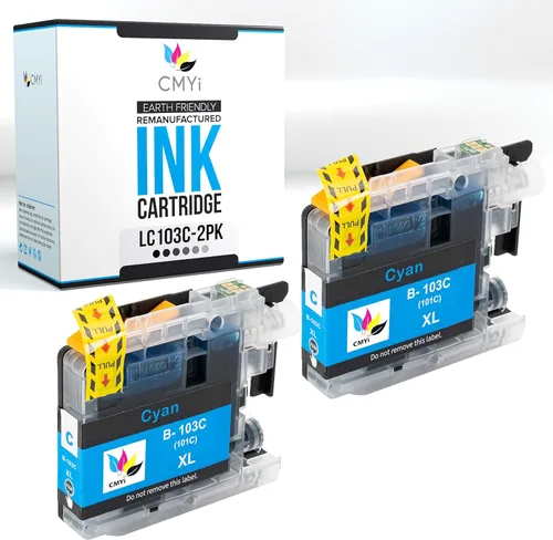 Miniatura 13 de LC103 - Cartucho de tinta de repuesto negro para Brother DCP-J132W, J152W, J172W, J4110DW, J552DW, J752DW, MFC-J245, J285DW, J4310DW, J4410DW