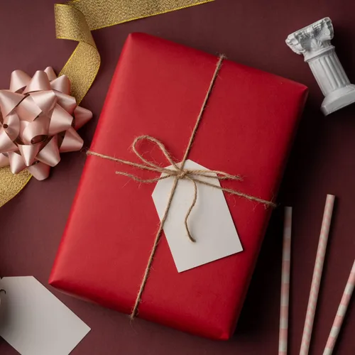 Miniatura 4 de RUSPEPA Rollo de papel kraft rojo – 12 pulgadas x 100 pies – Papel reciclable perfecto para manualidades, arte, envoltura pequeña, embalaje, postal