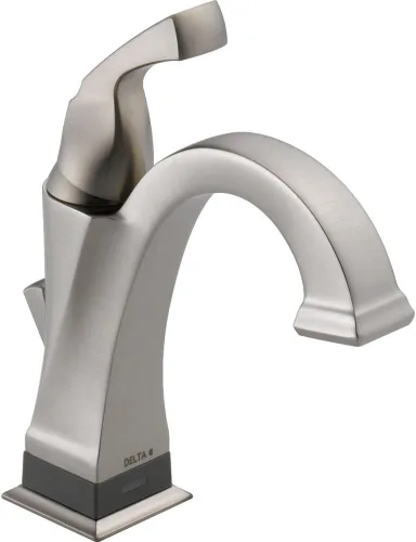 Miniatura 7 de Delta Faucet Dryden Grifo de baño de un solo agujero, grifo de baño de una sola manija, tecnología de sello de diamante, ensamblaje de drenaje