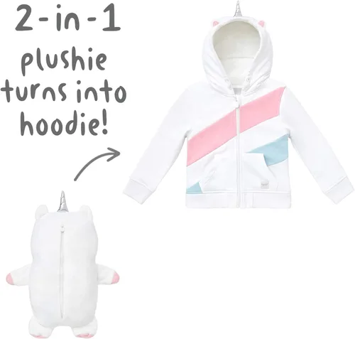 Miniatura 3 de Cubcoats Sudadera con capucha 2 en 1 para niños y peluche suave, Marrón