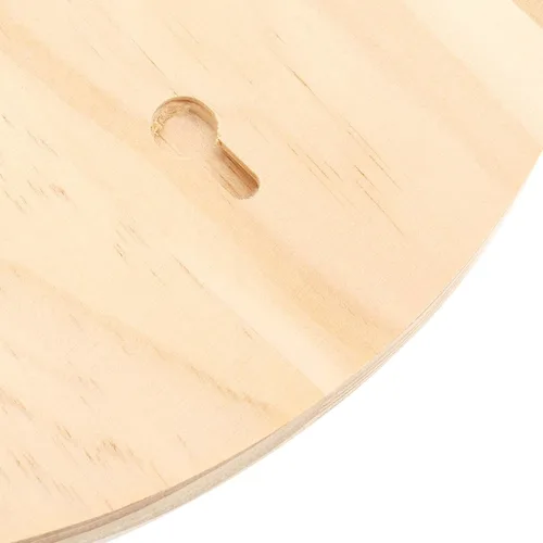 Miniatura 2 de SINJEUN Paquete de 6 placas redondas de madera de 10 pulgadas, placas redondas de madera de 3/4 pulgadas de grosor con agujero para colgar, pintar
