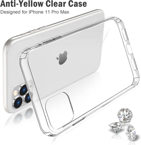 Miniatura 3 de JJGoo Funda compatible con iPhone 11 Pro Max, transparente, suave, a prueba de golpes, delgada, funda protectora delgada para teléfono de 6.5