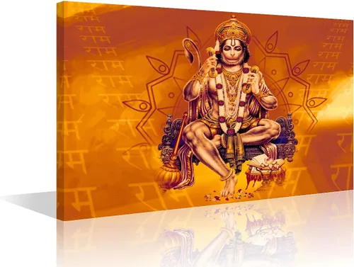 Miniatura 13 de TUMOVO Lord Ganesha - Decoración de pared Ganapati de Deidad india, cuadros impresos en lienzo, pósteres de pintura hinduismo cultural hindú