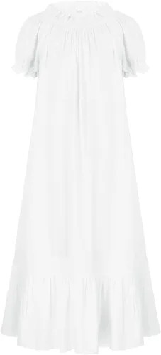 Miniatura 30 de Scarlet Darkness Vestido renacentista para niñas, disfraz de princesa medieval de dos piezas, 7-14 años
