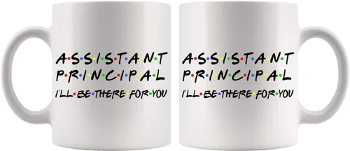 Miniatura 2 de Taza de café con texto en inglés "Assistant Principal I'll Be There For You" – Taza de café personalizada – Taza de café personalizada – Taza